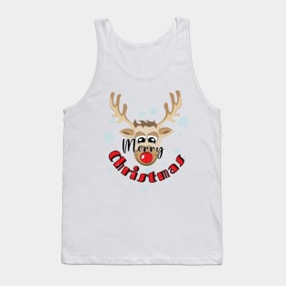 Reindeer Merry Christmas Tank Top